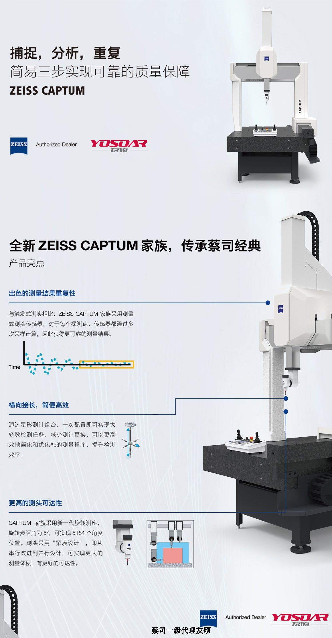 蛟河蔡司三坐标CAPTUM